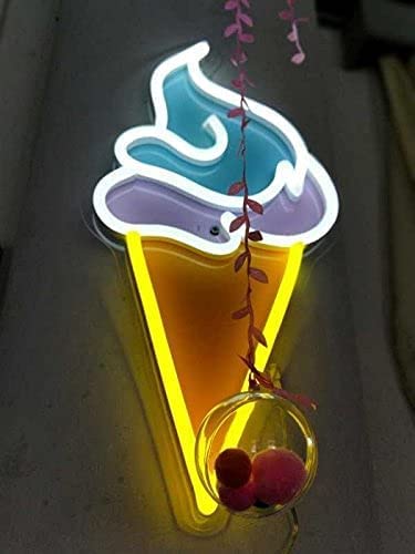 Ice Cream Neon Sign LED with joyful colors