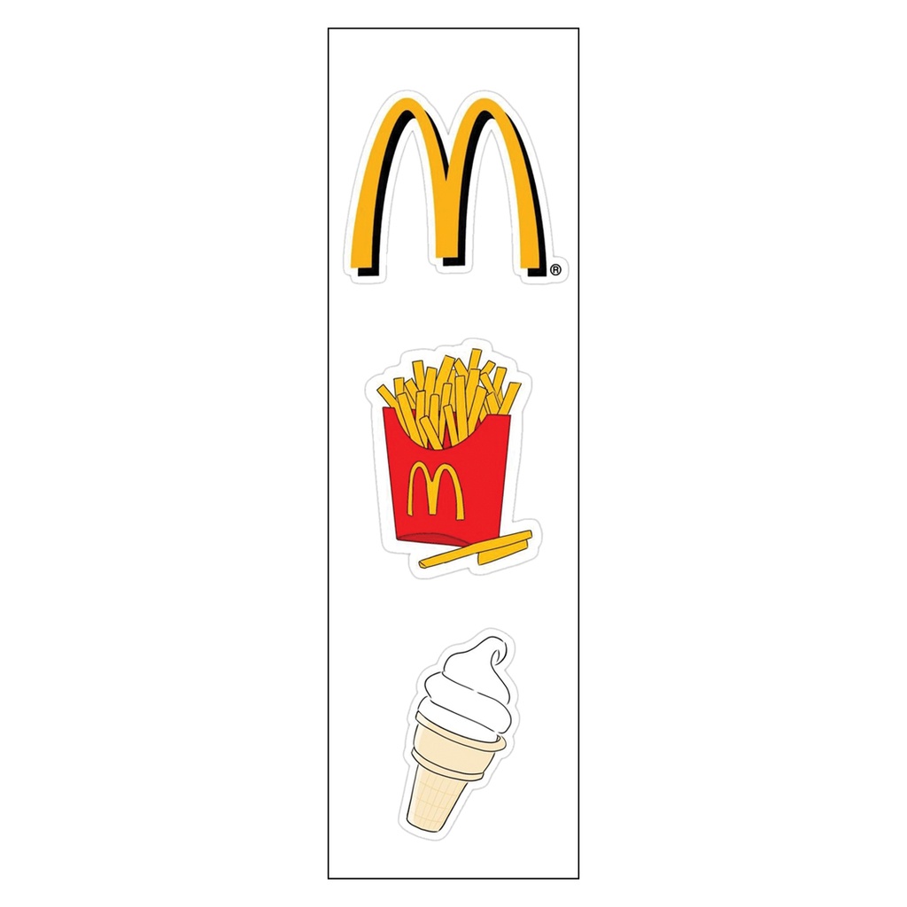 Food Lovers Vinyl Sticker Pack Reusable &amp; Waterproof