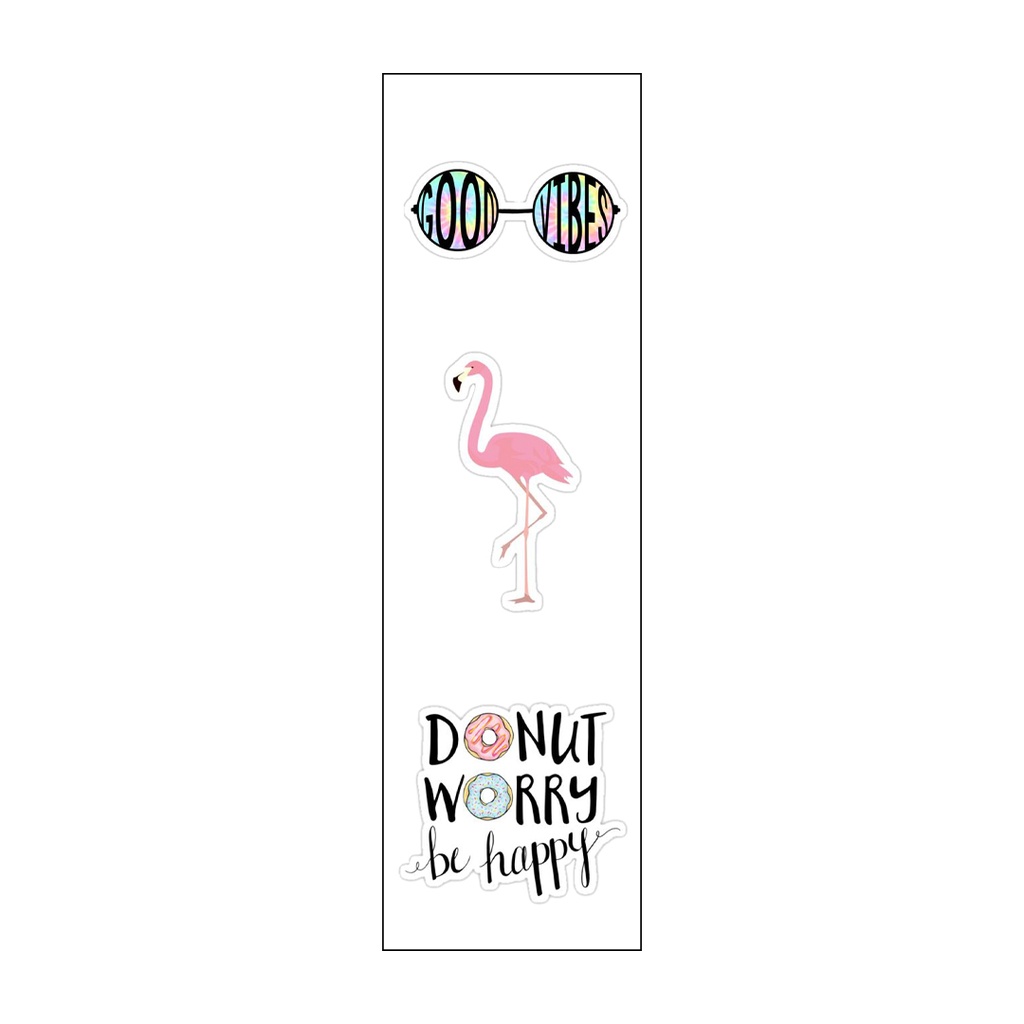 I 🩷 Pink Vinyl Sticker Pack Reusable &amp; Waterproof