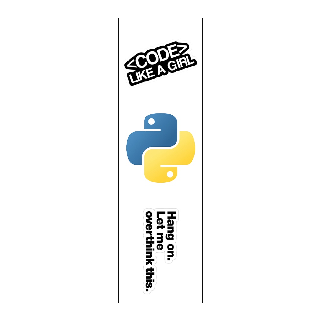 Programmers Vinyl Sticker Pack Reusable &amp; Waterproof
