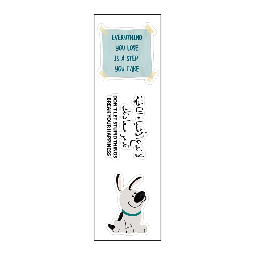 لا تدع الأشياء التافهه تدمر سعادتك Vinyl Sticker Pack Reusable &amp; Waterproof