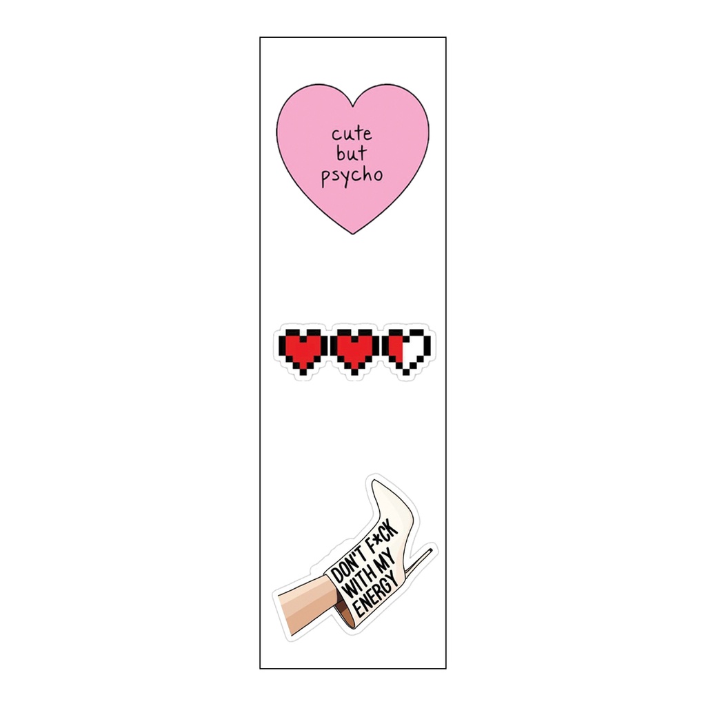 Cool Girl Vinyl Sticker Pack Reusable &amp; Waterproof
