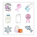 jelly fish &amp; space &amp; shark set