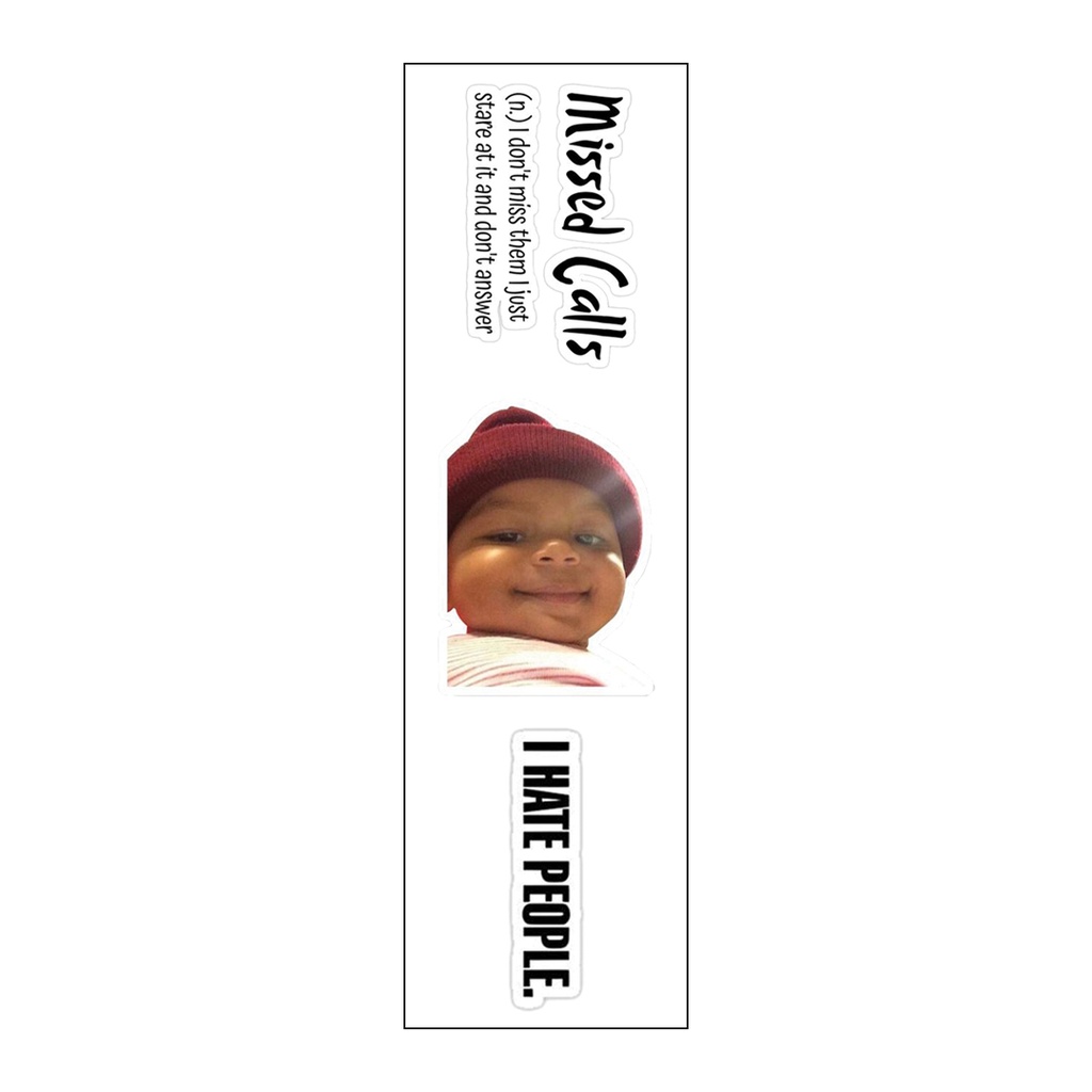 i hate people sticker