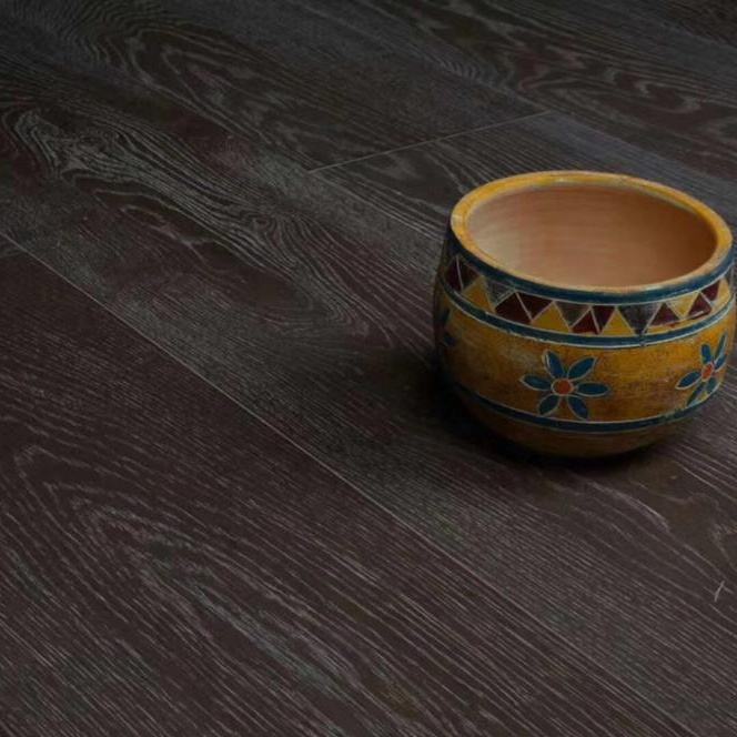 بديل الباركية الاصق مقاس 7.5 * 45 سم لتجديد ديكور المنزل باللون البني الداكن