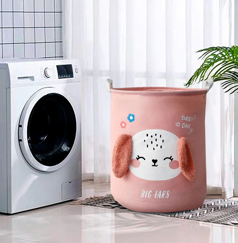 باسكت بتصميم حيوانات لحمل الملابس ولعب الاطفال