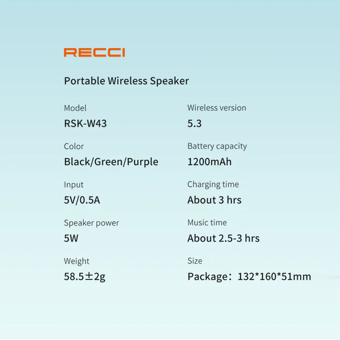 recci speaker