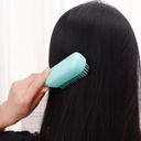 فرشة شعر لفك التشابك ذاتية التنظيف بتصميم قابل للسحب