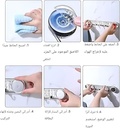 شماعة حوائط أكريليك شفاف ب 5 هوك لتعليق الملابس والحقائب