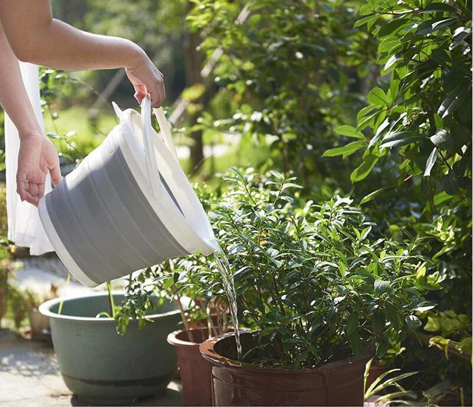 جردل سيليكون قابل للطي للحمام وغسيل السيارات متعدد الأستخدام 10 لتر