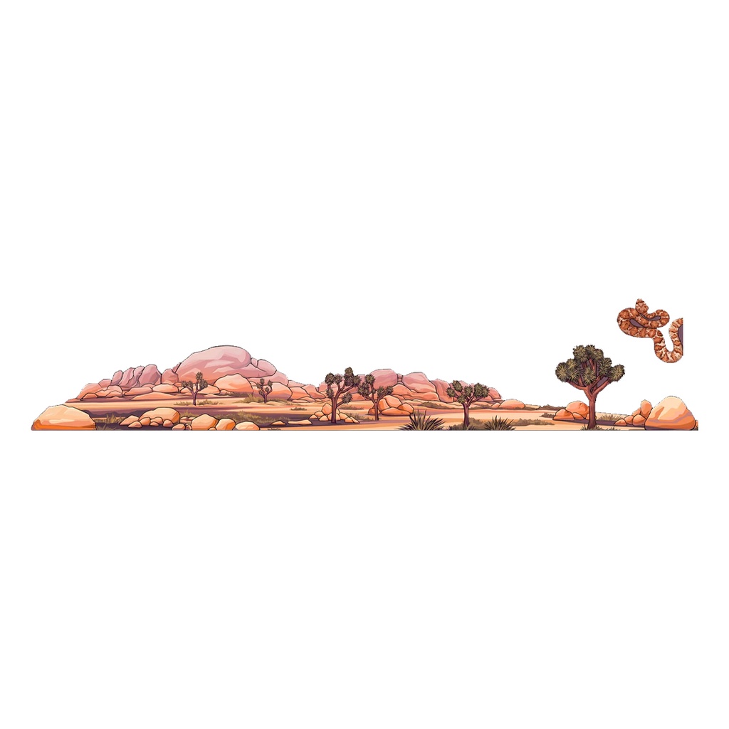 Snake Mountain Vinyl Sticker Reusable &amp; Waterproof For Water Bottles